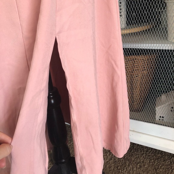 MNG by MANGO Minimalist Pink Maxi Dress Sz 2 - Picture 11 of 14